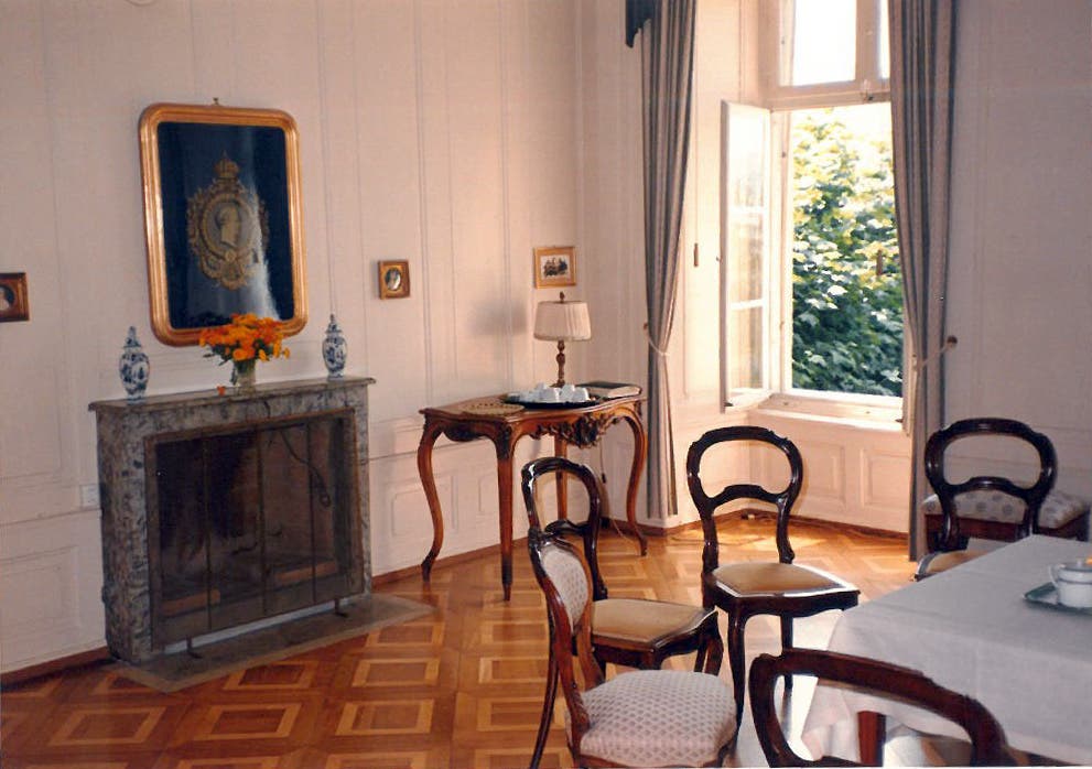 Das Wohnzimmer im Cheminée aus der Zeit zwischen 1942-1989