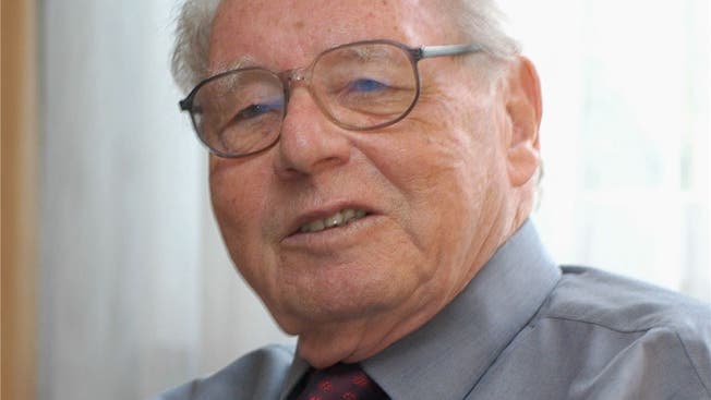 Lothar Hess, Alt Gemeindeammann, Wettingen, wird heute 90-jährig. Archiv