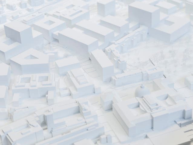 Das Modell der Universitätsbauten in Zürich