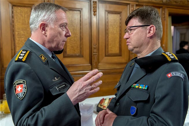 Duz-Freunde: Armeechef André Blattmann und Luftwaffenchef Aldo C. Schellenberg gelten als «gut eingespieltes Tandem».