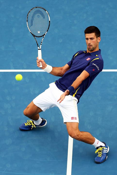 Beweglich, wie man ihn kennt: Die Weltnummer eins Novak Djokovic