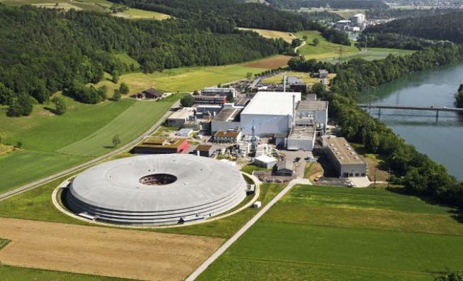 Luftaufnahme der Synchrotronlichtquelle beim Paul-Scherrer-Institut. Foto: Markus Fischer