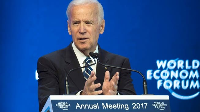 «Wir müssen die liberale Ordnung verteidigen», sagte der scheidende US-Vizepräsident Joe Biden am WEF.