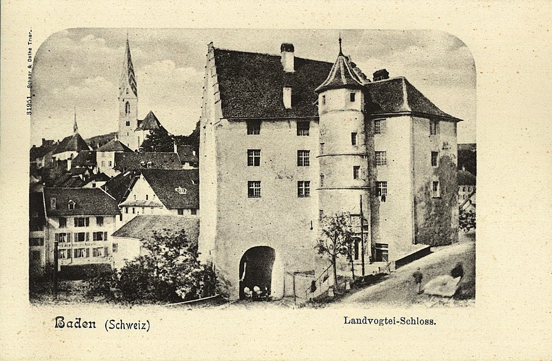 Diese Postkarte zeigt das ehemalige Landvogtei-Schloss um ca. 1915.