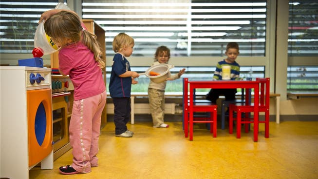 Der Bedarf an Betreuungsplätzen für Kinder (hier in der Kita Känguru in Aarau) steigt kontinuierlich an.