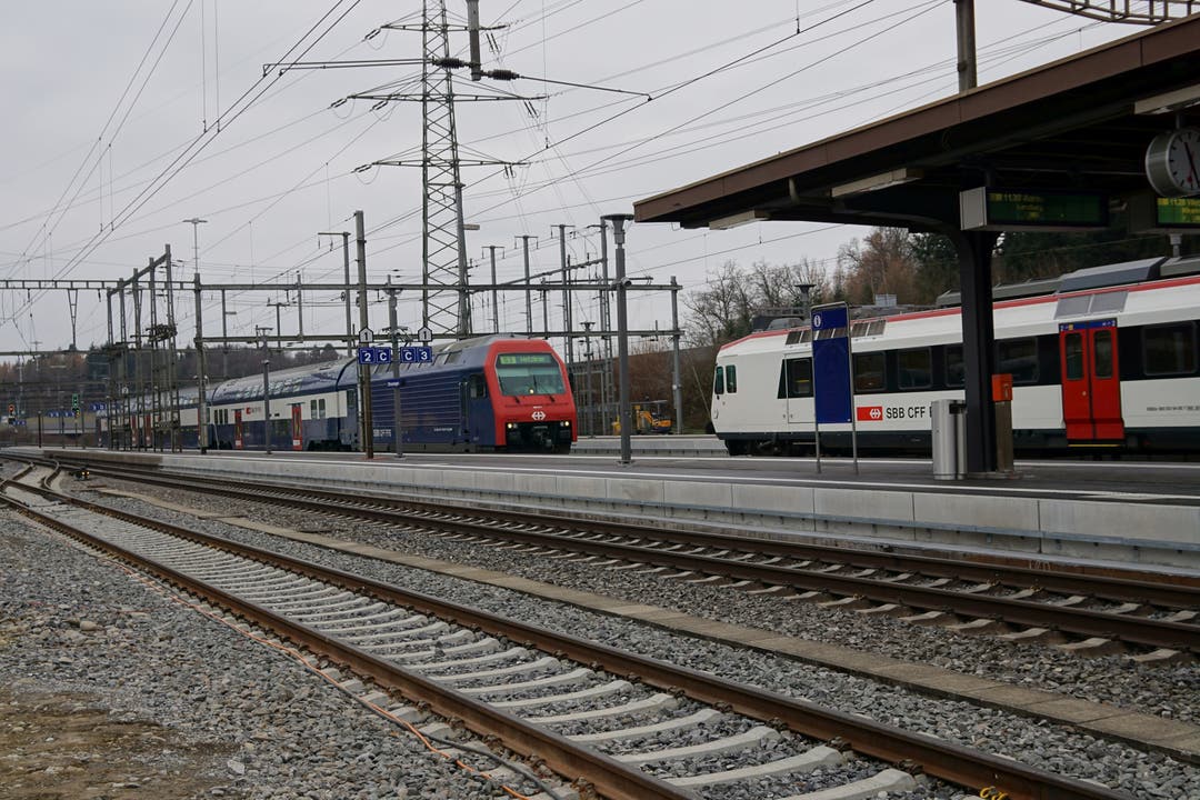 609 Züge fahren jeden Tag durch den Bahnhof Othmarsingen