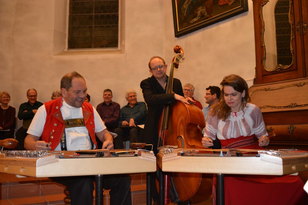 Das Trio Anderscht v.l. Fredi Zuberbühler, Roland Christen und Andrea Kind