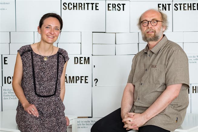 Nadine Reinert und Stefan Brotbeck feiern heute das fünfjährige Jubiläum des Philosophicums.