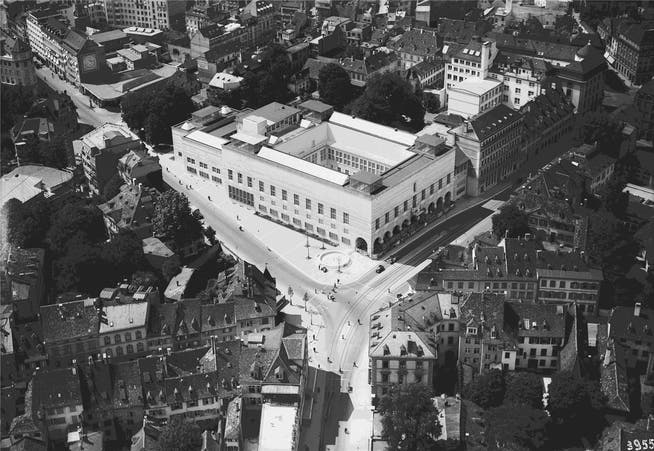 Luftaufnahme des 1936 neu errichteten Kunstmuseums.