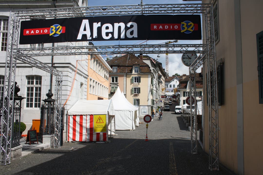 Die Radio-32-Arena auf dem Klosterplatz war am Märetfescht mehrmals Treffpunkt für die Jugend.