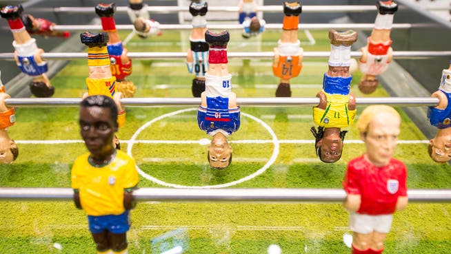 Wenigstens im Fifa World Football Museum steht der Fussball nur am Töggelikasten Kopf.