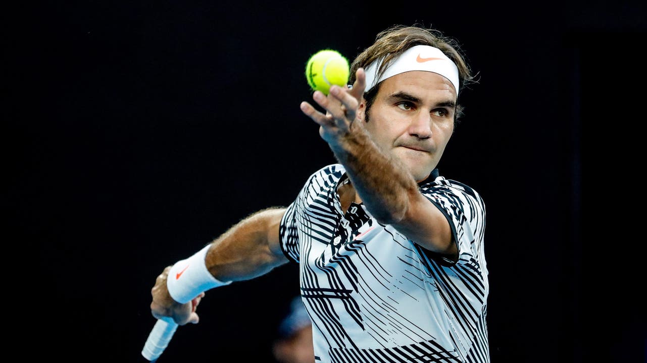 Federer gelang im ersten Satz das Break zum 4:3 – wenig später holt er sich den ersten Satz mit 6:4.