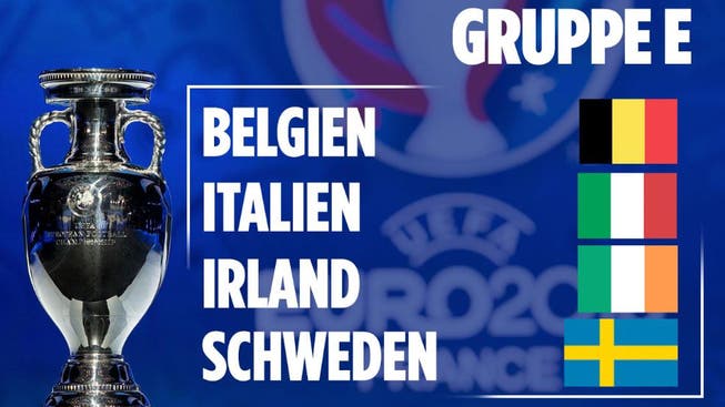 In Gruppe E treffen Belgien, Italien, Irland und Schweden aufeinander.
