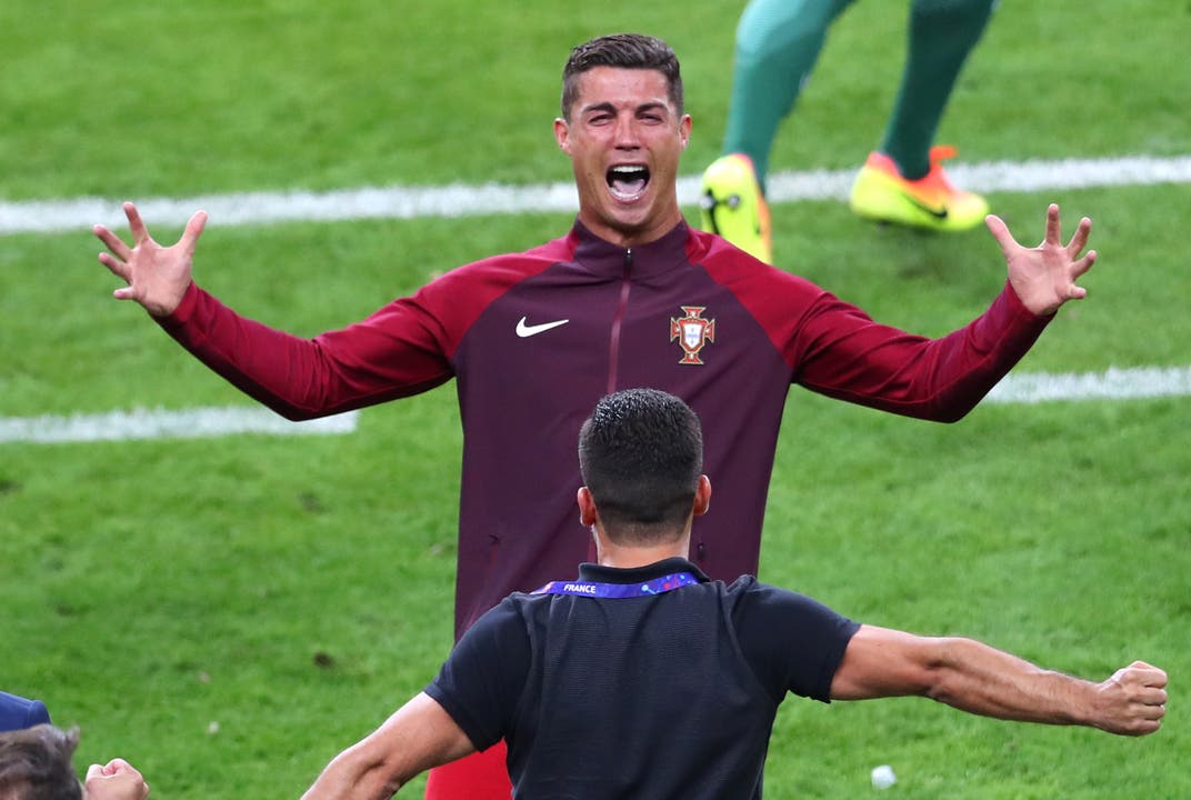 Der Moment, wo alles klar ist: Portugal ist zum ersten Male Europameister. Favorit und Angstgegner Frankreich ist geschlagen.