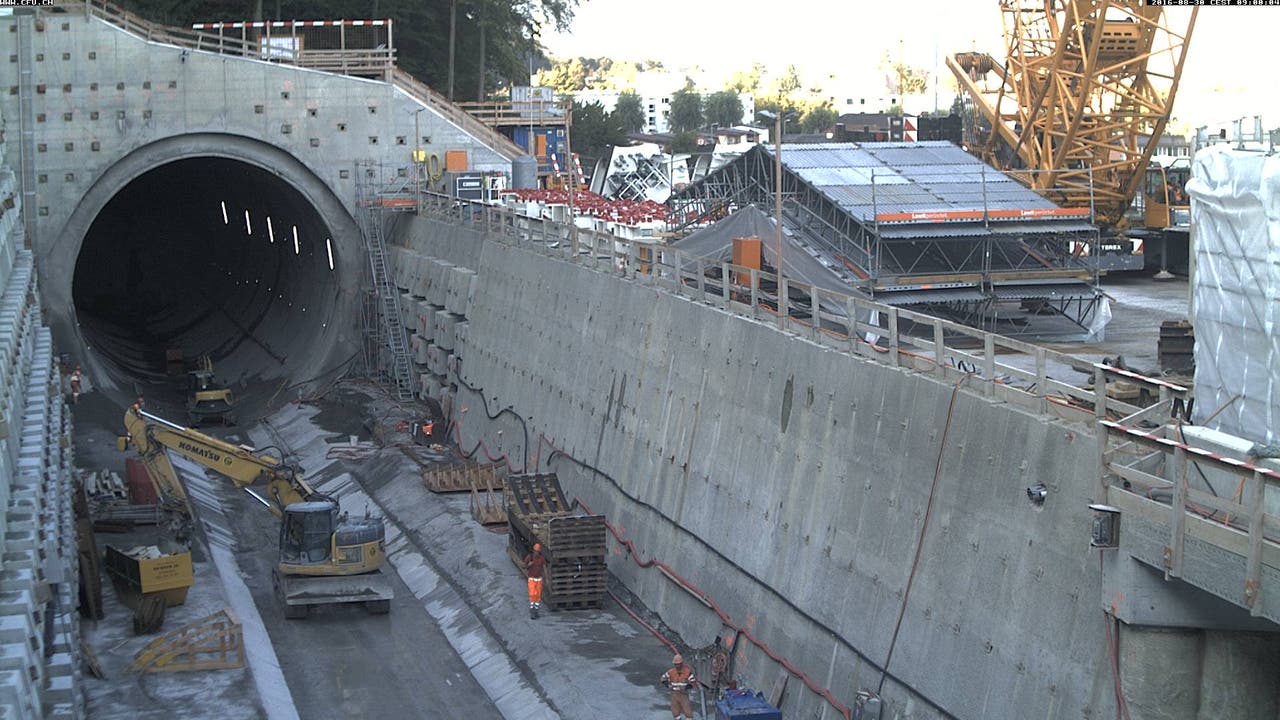 SBB-Baustelle: Eppenbergtunnel