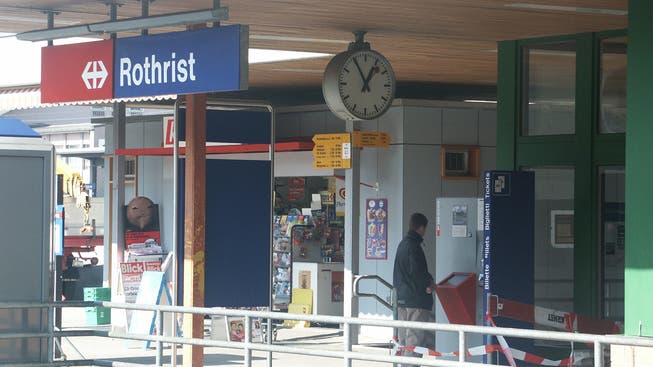 Der Vorfall ereignete sich am Bahnhof Rothrist.