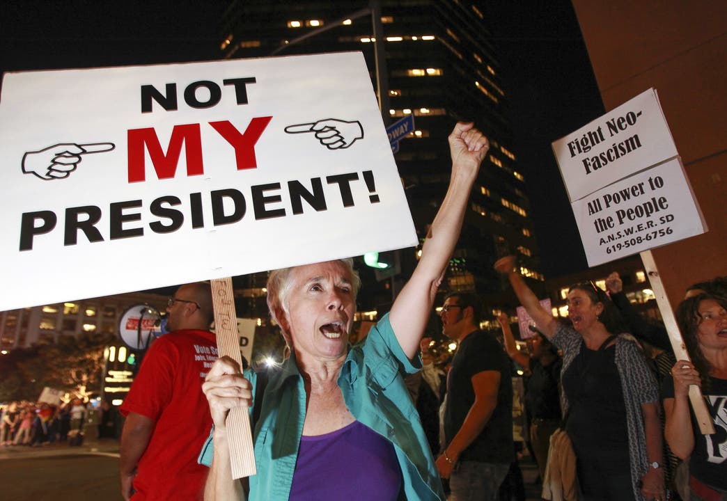 Anti-Trump-Protest in San Diego (Kalifornien).