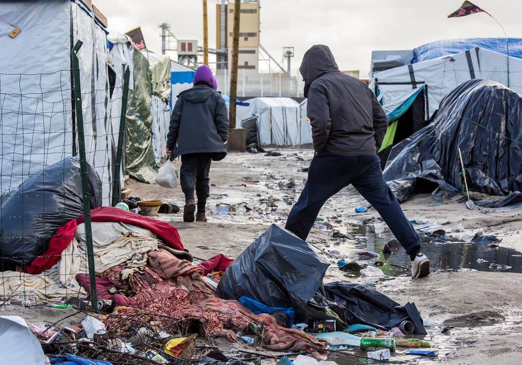 Flüchtlingslager in Calais. (5)