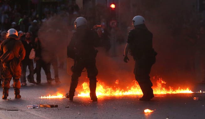 In Griechenland kam es am Wochenende zu teils gewalttätigen Ausschreitungen.