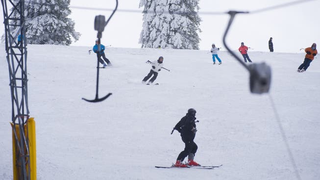 Einzig auf dem Grenchenberg kann man Ski fahren. (Archiv)