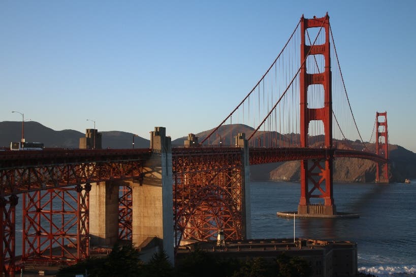 Eine Woche in San Francisco. Als Erstes statte ich der Golden Gate Bridge einen Besuch ab
