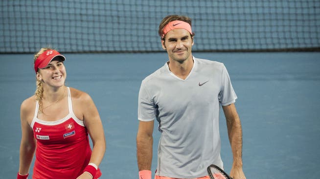 Austrailan Open Belinda Bencic Spicken Bei Federer