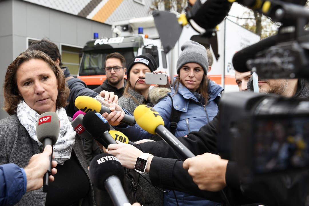 Auch Corinne Bouvard, Sprecherin der Oberstaatsanwaltschaft des Kantons Zürich stellte sich den Fragen der Medienschaffenden.