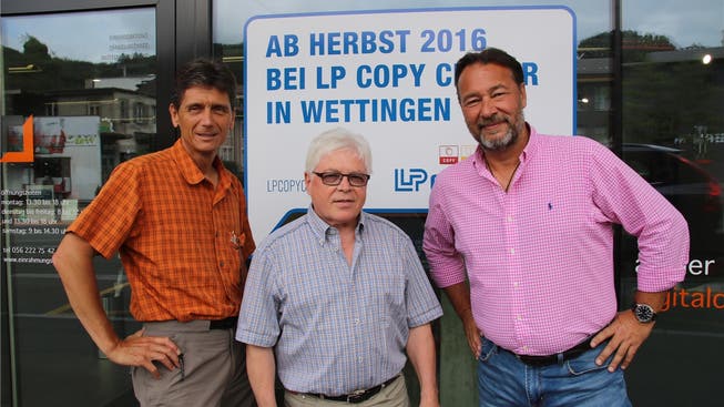 Roland Bruggmann (LP), Beda Müller (EBM) und Peter Fischli (LP, von links) freuen sich über die gefundene Lösung.