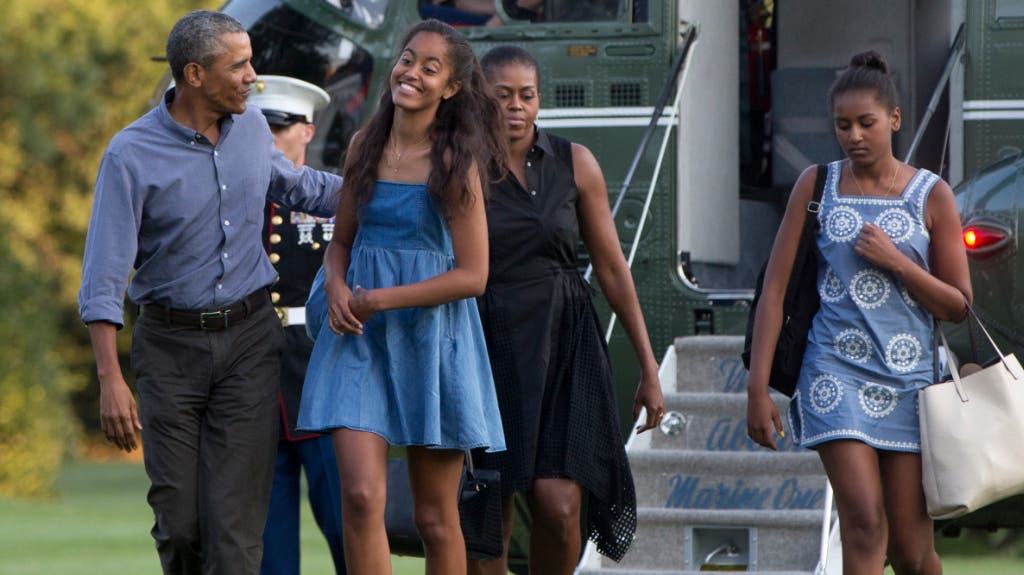 August 2015: Familie Obama erholt zurück aus den Ferien auf der Nobel-Insel Martha's Vineyard.