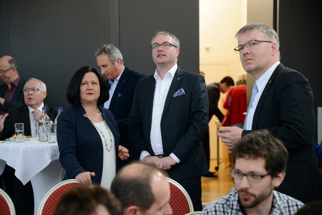 Die Regierungsratskandiden Marianne Meister und Remo Ankli