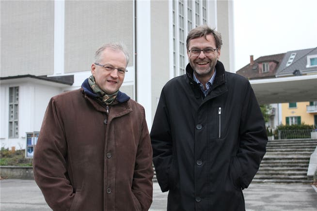Leitung des «Pastoralraums SO 11»: Pfarrer Mario Hübscher (links) und Diakon Andreas Brun.