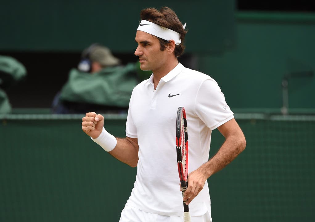 Federer ballt die Faust, er holt sich Satz 2 im Tie-Break