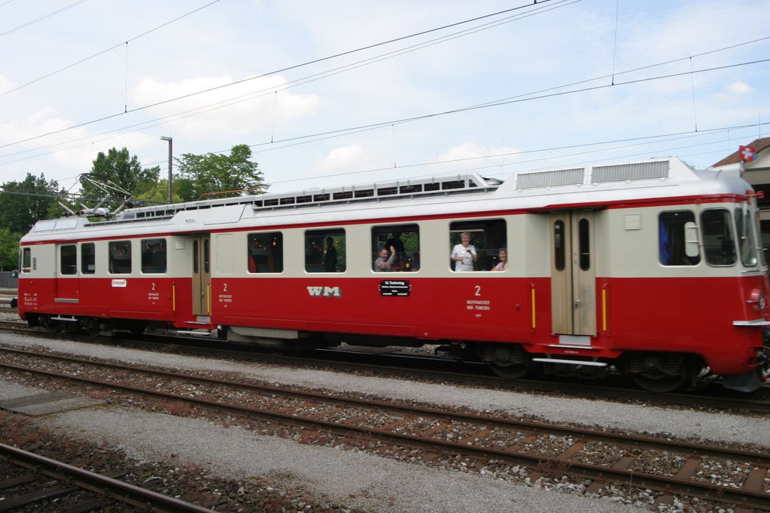Aus unserem Archiv: Die Wohlen-Meisterschwanden-Bahn kehrte 2007 nach 10 Jahren in den Bahnhof Wohlen ein.