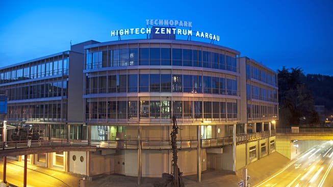 Im Fokus: das Hightech Zentrum Aargau in Brugg in unmittelbarer Nähe zum Bahnhof und zur Fachhochschule.