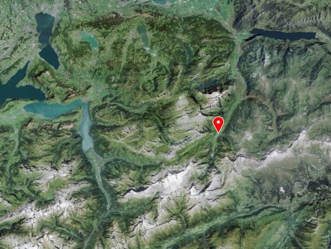 Das Epizentrum des Erdbebens lag vier Kilometer westlich von Linthal im Kanton Glarus.