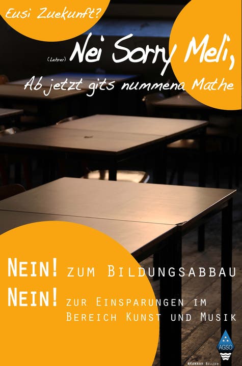 Diese Plakate der Kantischüler verbot der Bildungsdirektor.