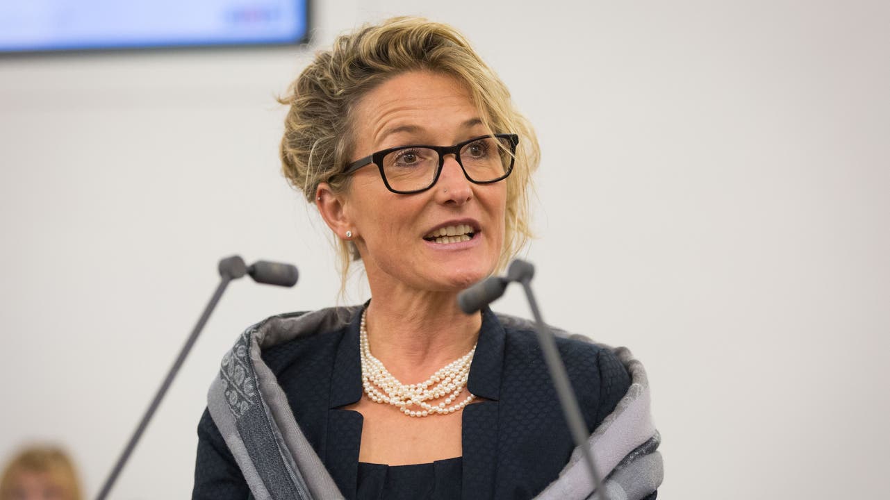 Susanne Hochuli wendete sich Ende Dezember 2016 ein letztes Mal an den Grossen Rat.