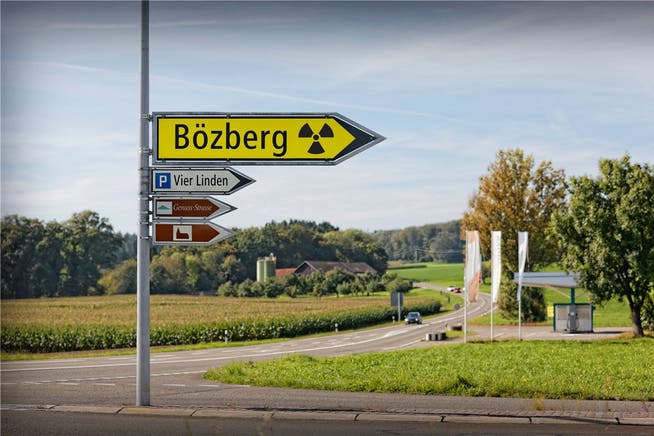 Das Gebiet Jura Ost rund um den Bözberg ist einer von zwei heissen Anwärtern für ein Atommüll-Tiefenlager. (Fotomontage KEY)