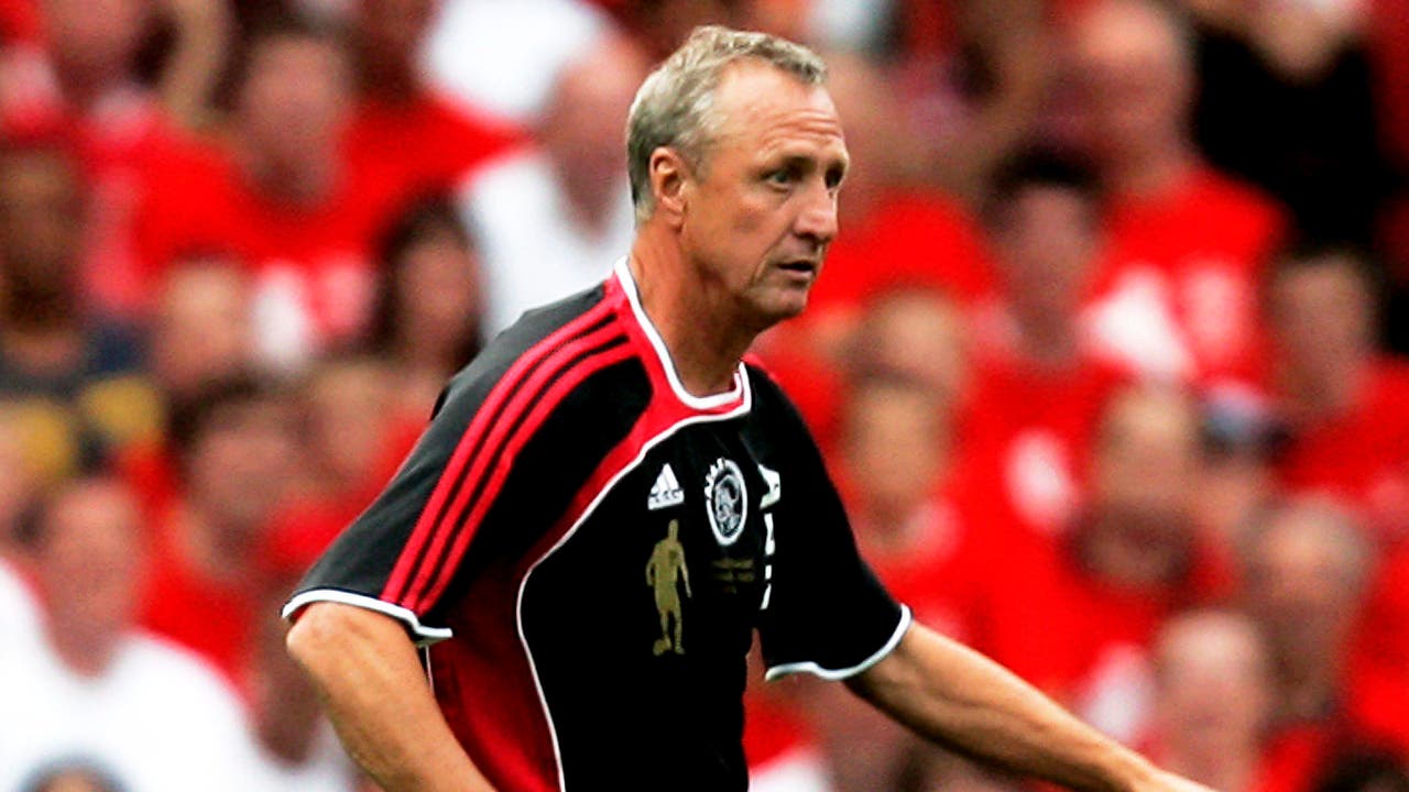 Johan Cruyff an einem Benefiz-Spiel