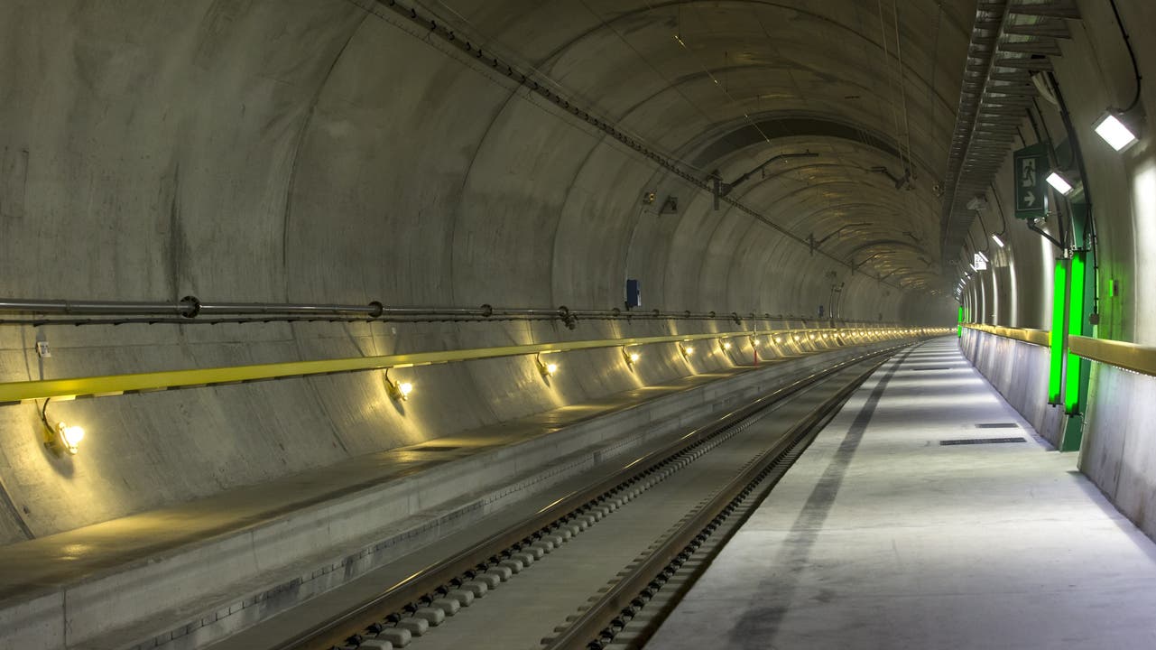 28,2 Millionen Tonnen Ausbruchmaterial fiel beim Bau des Tunnels an.