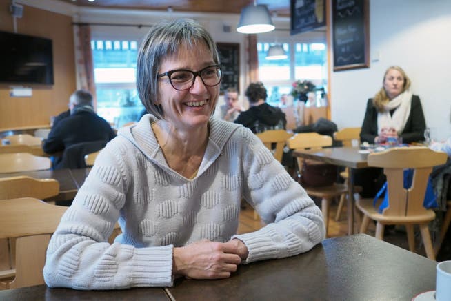 Im «Gleis 13» isst Stadtratskandidatin Beatrice Schaffner (53) manchmal mit ihren Arbeitskollegen zu Mittag. Hier fühlt sie sich immer gut aufgehoben.
