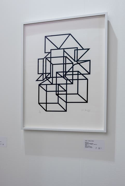 500 Franken: Pol Bury, «3 cubes en perspective», 1999, Edition Fanal.