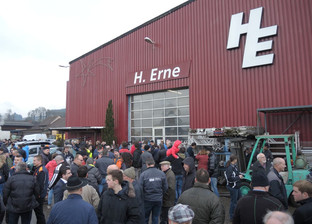Liquidation bei der konkursiten H. Erne Metallbau AG in Leuggern: Das Interesse ist gross.