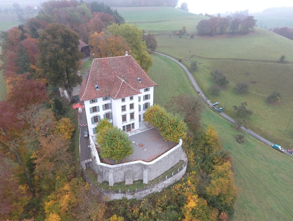 Das Schloss Rued wird momentan aufwändig restauriert.