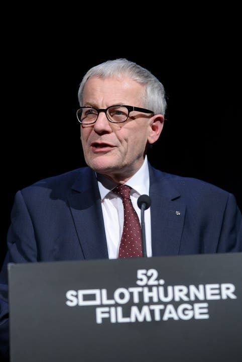 Der Solothurner Stadtpräsident Kurt Fluri hielt eine bemerkenswerte Rede über Populismus und Demokratie «Ich mache mich für humanistisch geprägte Filmtage stark. Für Filme, welche die Würde des Menschen achten.»
