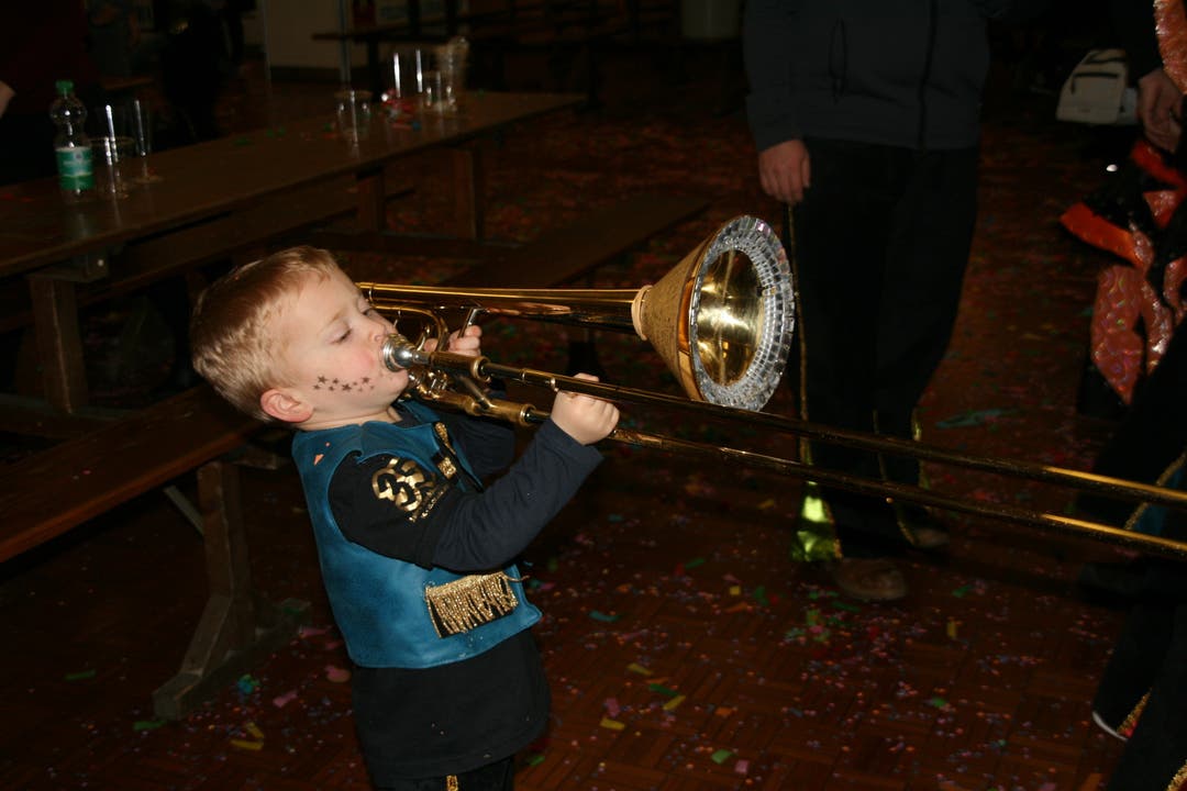 Gian, dreijährig und auf dem besten Weg zum Gugge-Musikanten