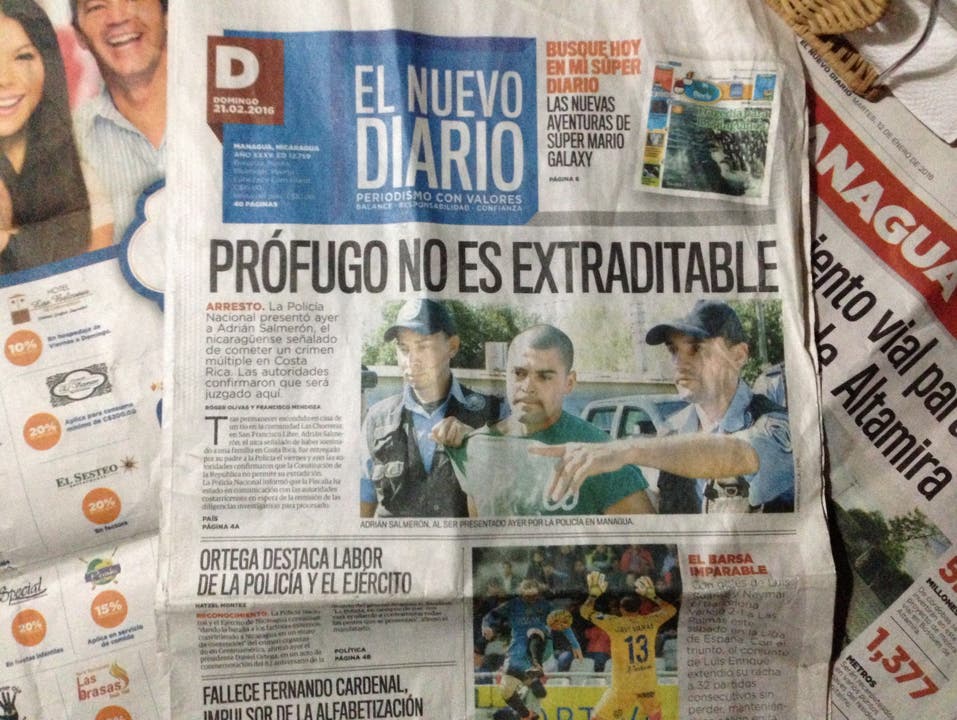 Die nicaraguanische Tageszeitung "El Nuevo Diario"