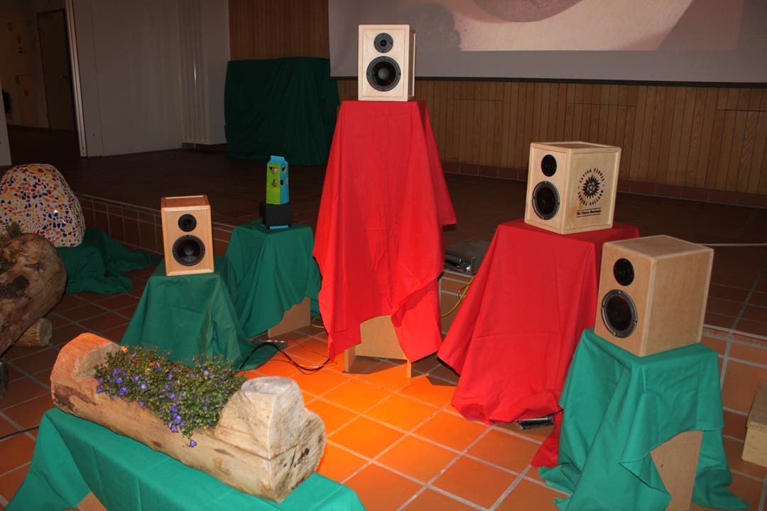 Lautsprecherboxen, gefertigt von Bachtelen-Schülern