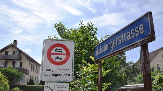 Hat für viel Gesprächsstoff gesorgt: das Fahrverbot an der Habsburgerstrasse.