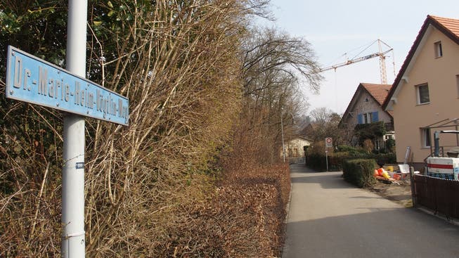 Der Dr.-Marie-Heim-Vögtlin-Weg ist wegen einer Baustelle nicht durchgehend passierbar.